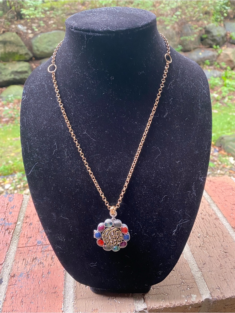 Handmade Colorful Locket Necklace